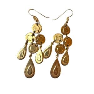 Ben-Amun Gold Teardrop Dangle Earrings